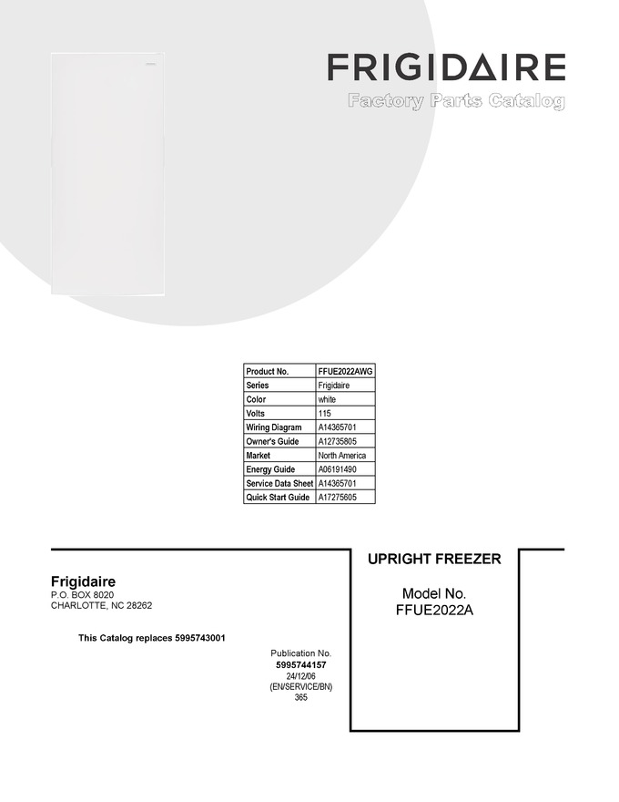 Diagram for FFUE2022AWG