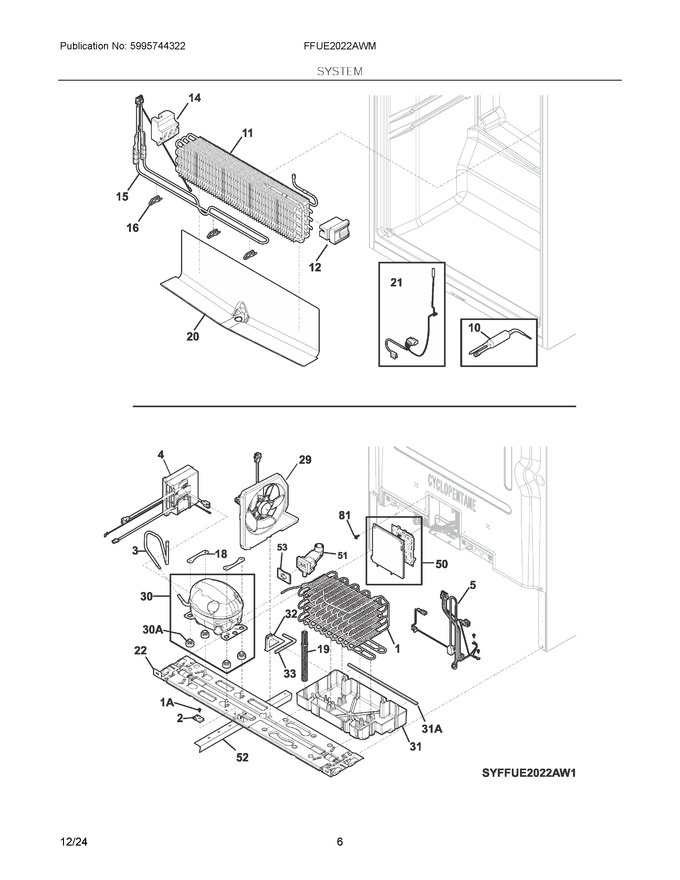 Diagram for FFUE2022AWM