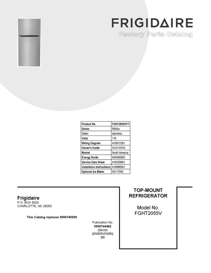 Diagram for FGHT2055VF7