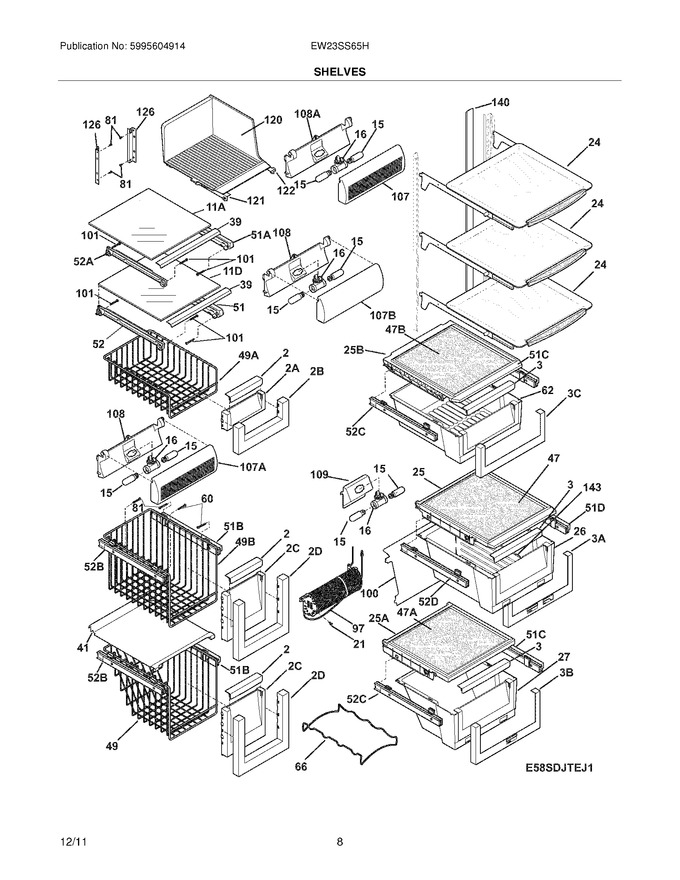 Diagram for EW23SS65HB1