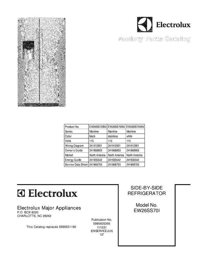 Diagram for EW26SS70IW0