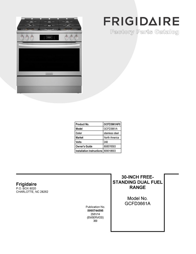 Diagram for GCFD3661AF0