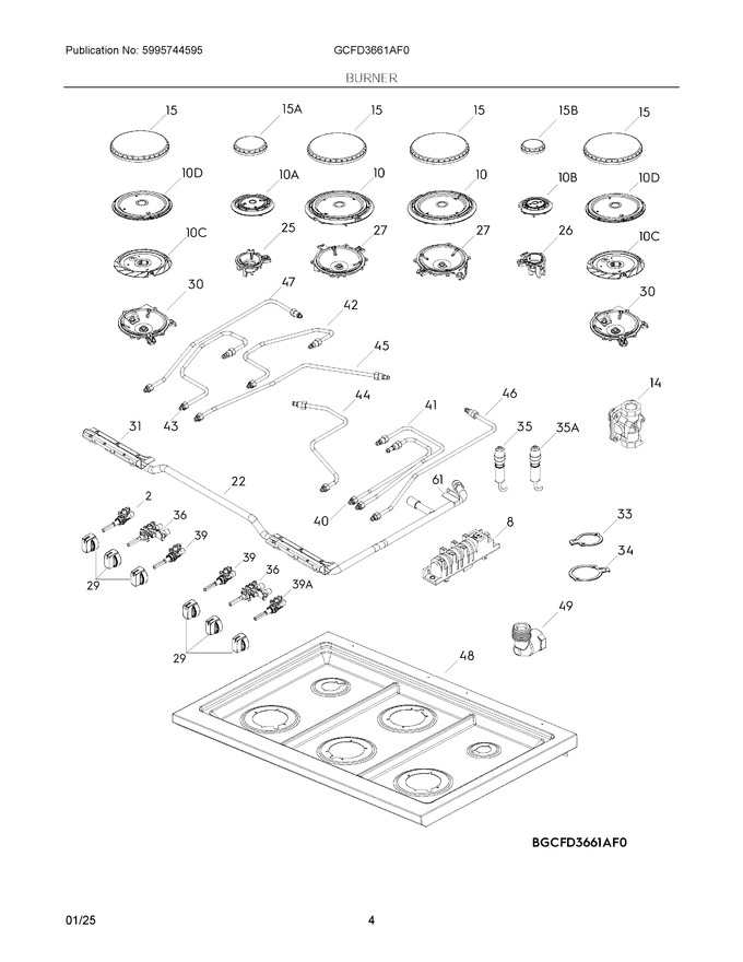 Diagram for GCFD3661AF0