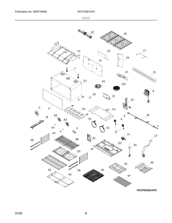 Diagram for GCFD3661AF0