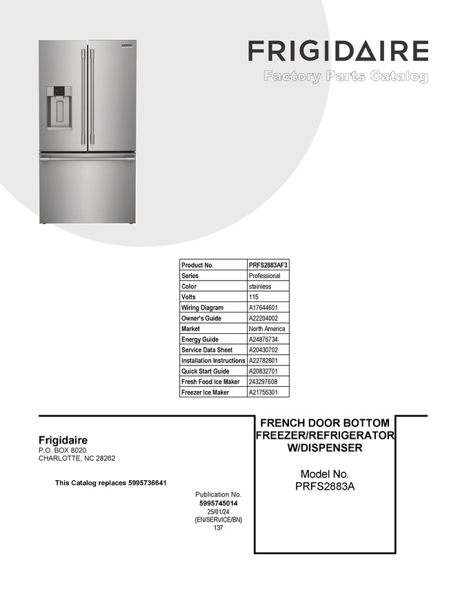 Diagram for PRFS2883AF3