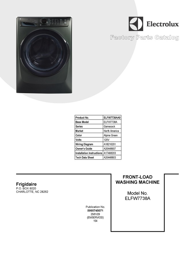 Diagram for ELFW7738AA0