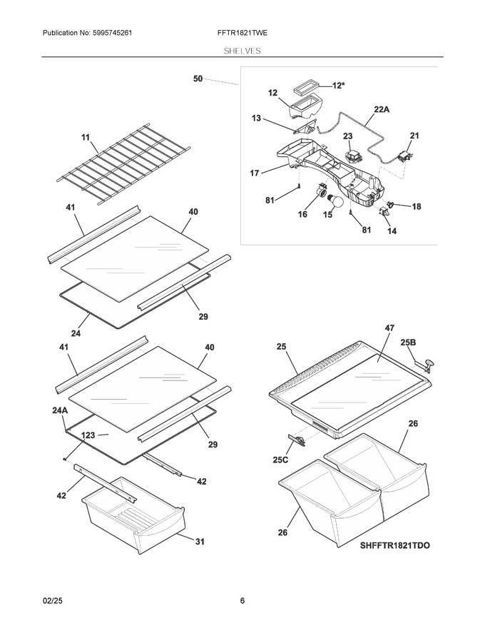 Diagram for FFTR1821TWE