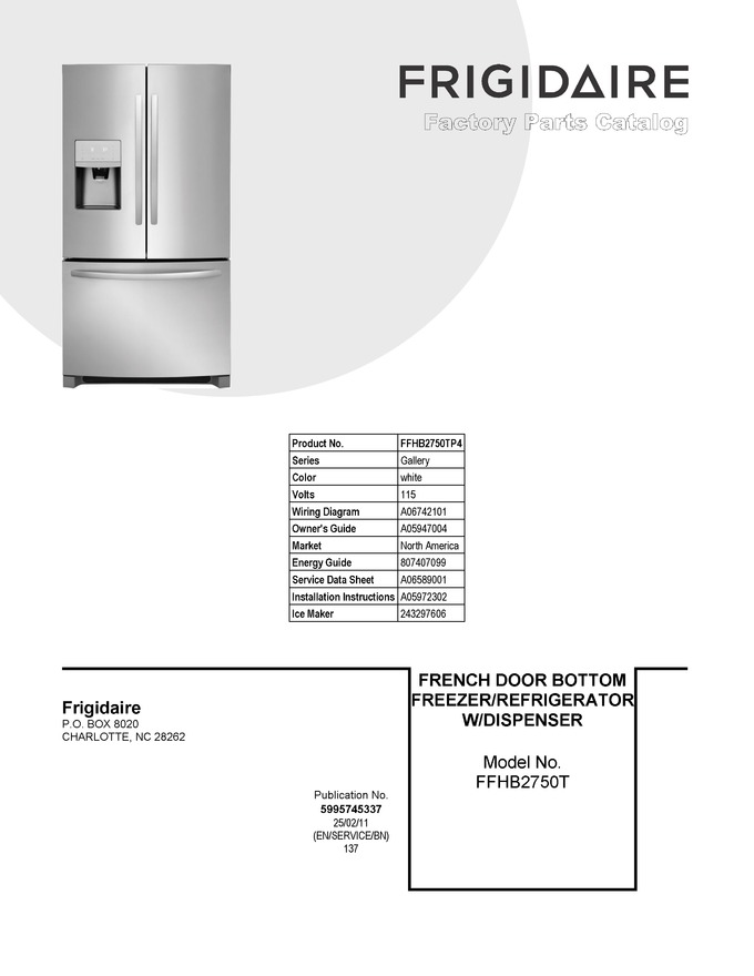 Diagram for FFHB2750TP4