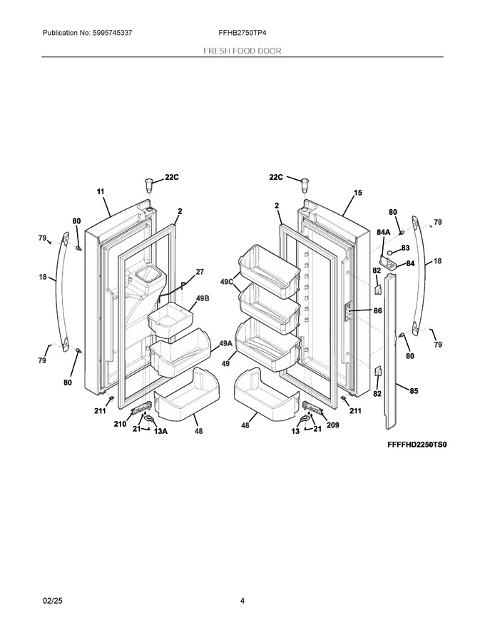 Diagram for FFHB2750TP4