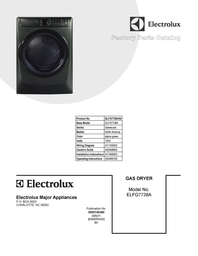 Diagram for ELFG7738AA0