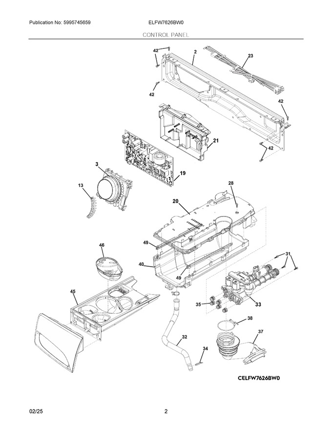 Diagram for ELFW7626BW0