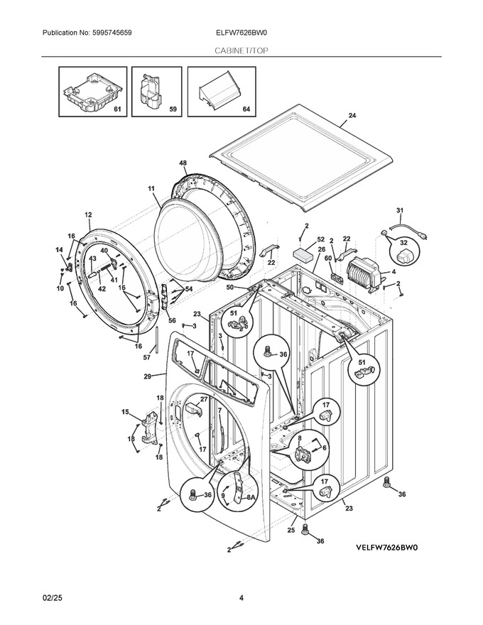 Diagram for ELFW7626BW0
