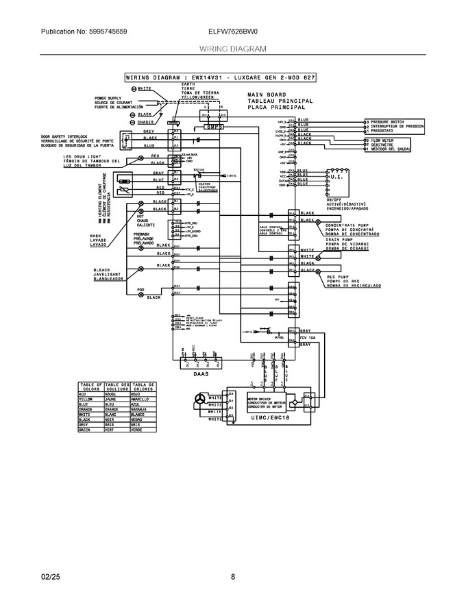 Diagram for ELFW7626BW0