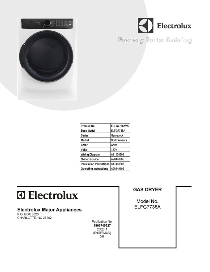 Diagram for ELFG7738AW0