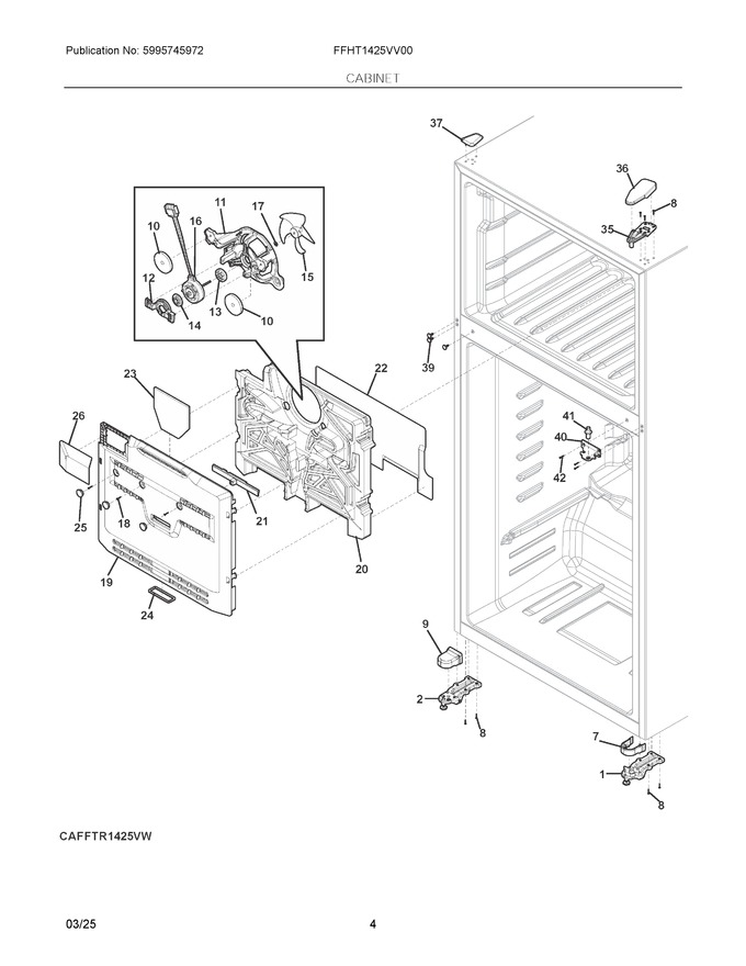 Diagram for FFHT1425VV00