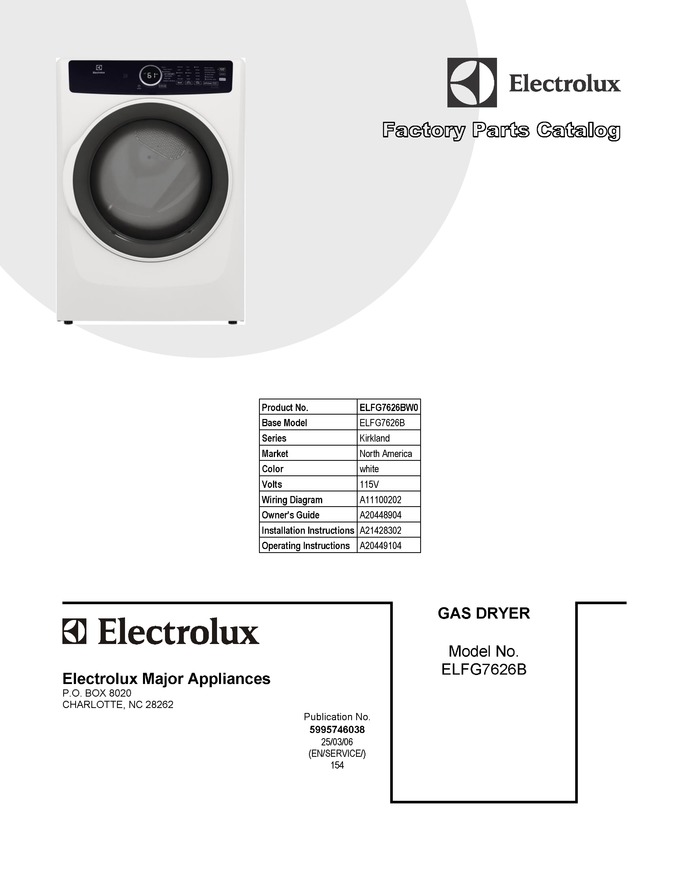 Diagram for ELFG7626BW0