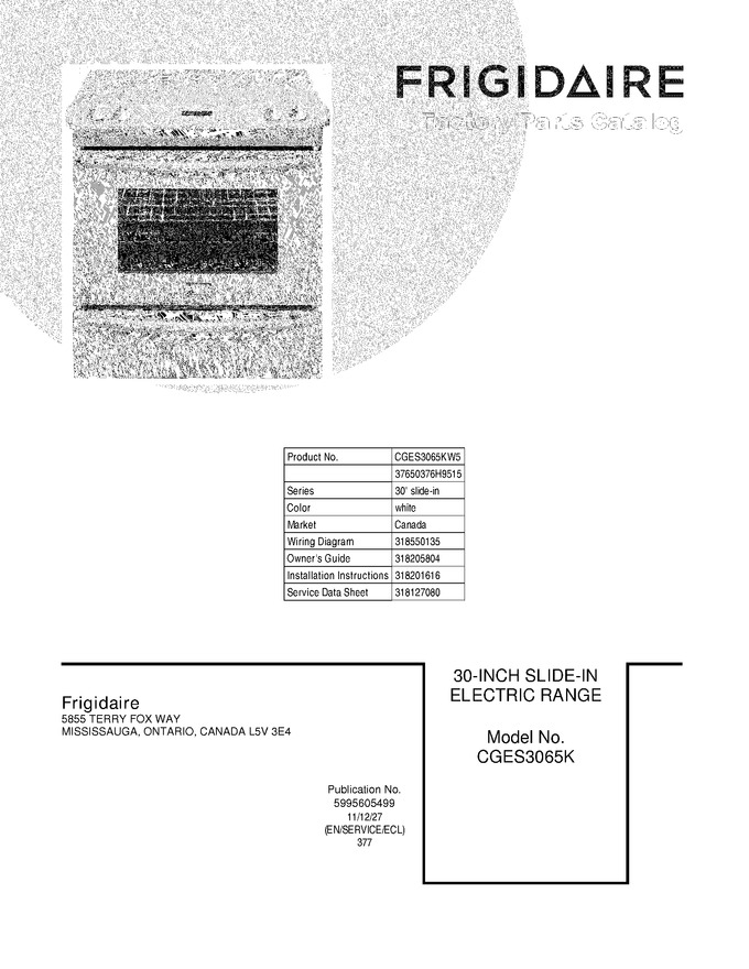 Diagram for CGES3065KW5