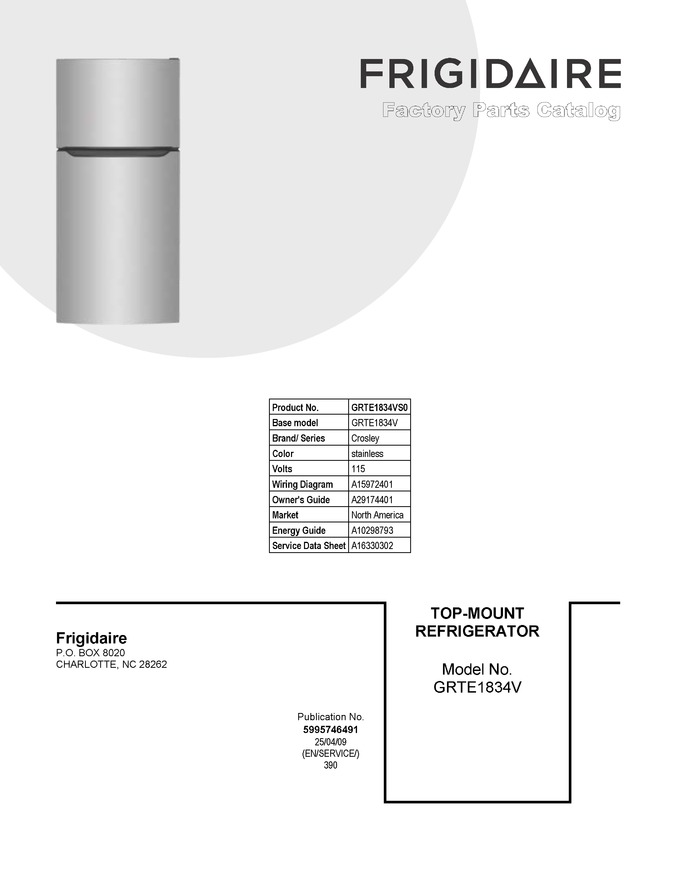 Diagram for GRTE1834VS0