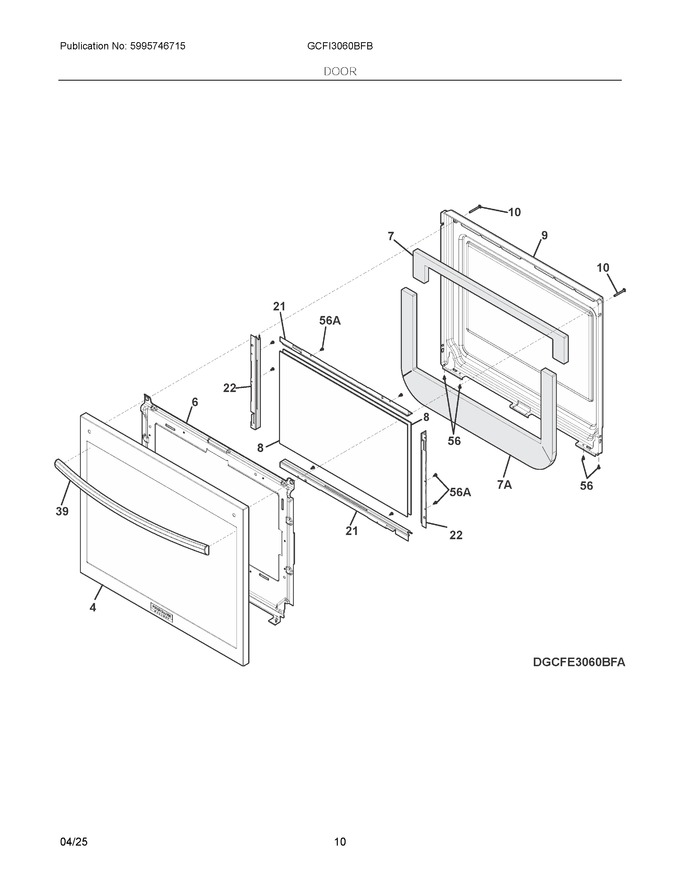 Diagram for GCFI3060BFB