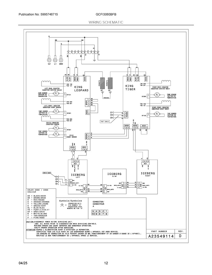 Diagram for GCFI3060BFB