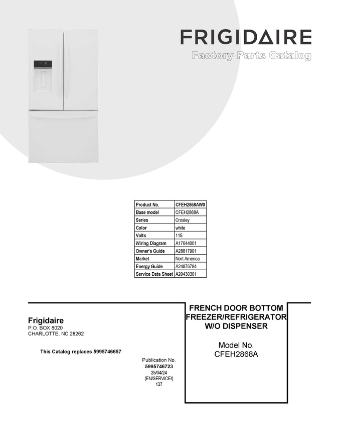 Diagram for CFEH2868AW0