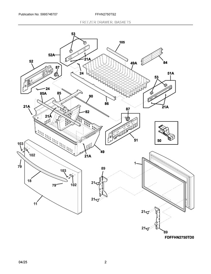Diagram for FFHN2750TS2
