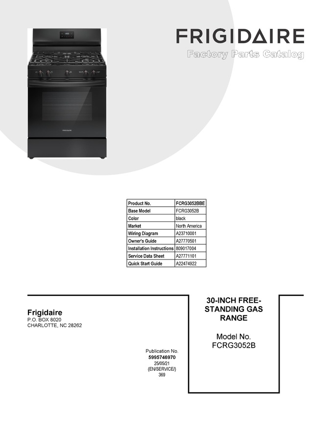 Diagram for FCRG3052BBE