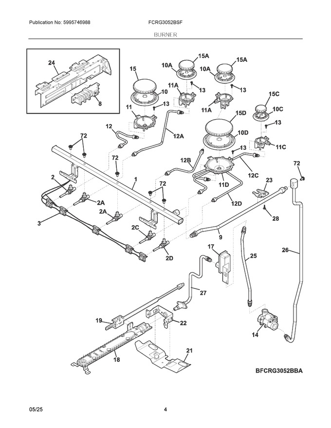 Diagram for FCRG3052BSF