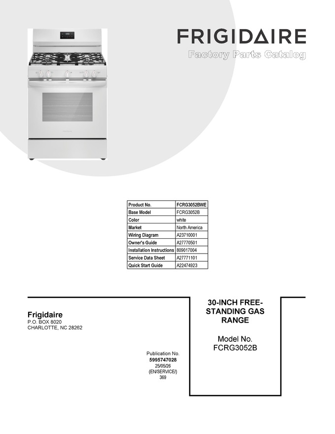 Diagram for FCRG3052BWE