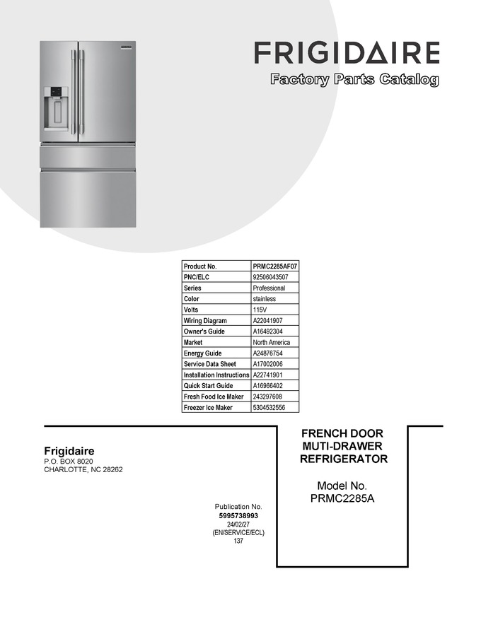 Diagram for PRMC2285AF07