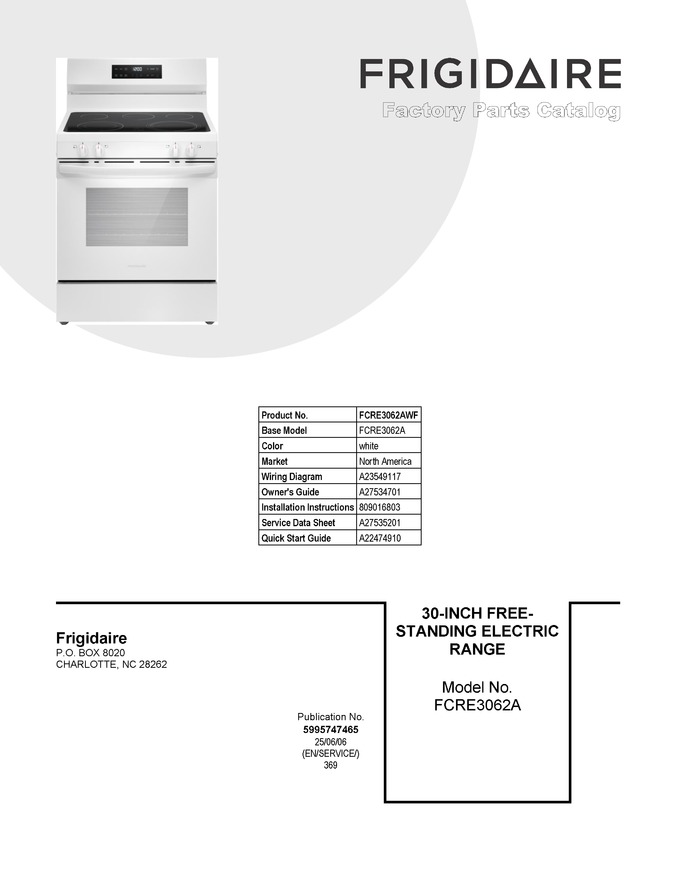 Diagram for FCRE3062AWF