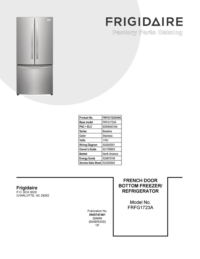 Diagram for FRFG1723AV04