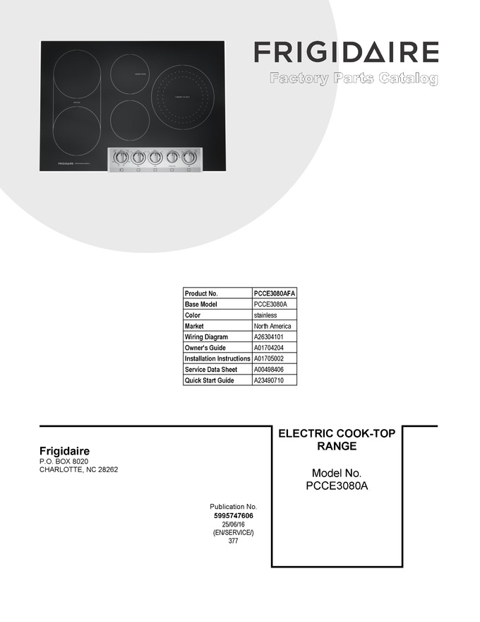 Diagram for PCCE3080AFA
