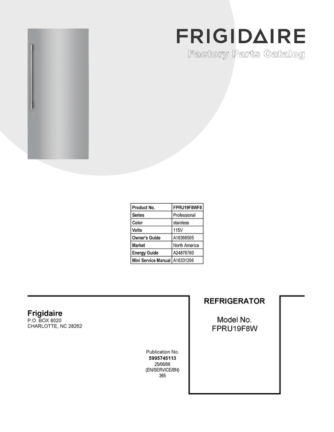 Diagram for FPRU19F8WF8