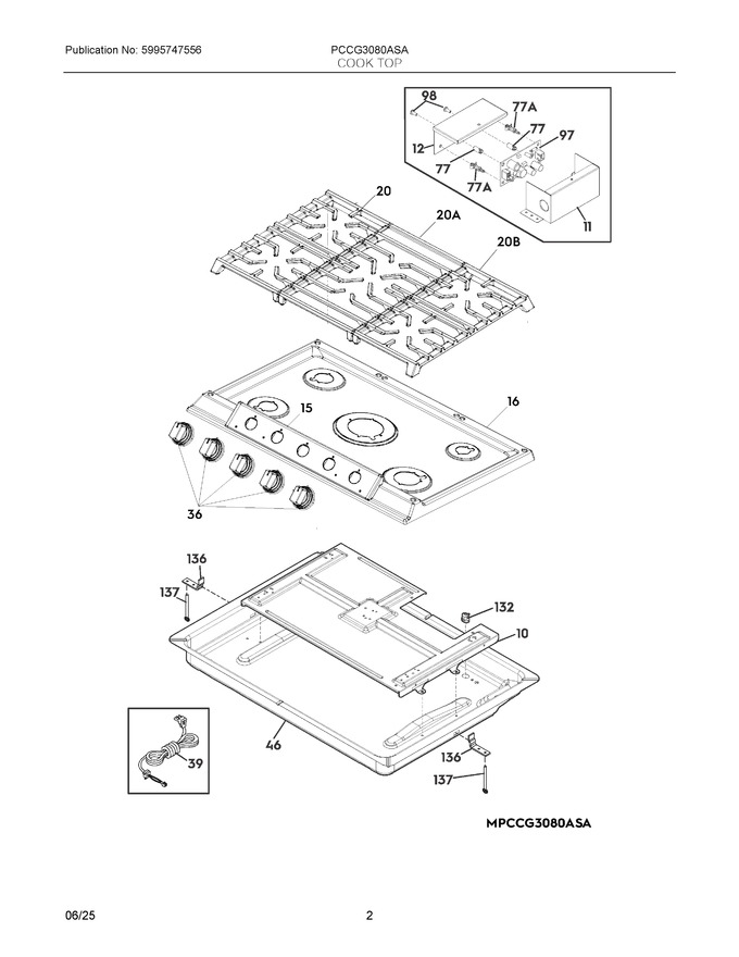 Diagram for PCCG3080ASA
