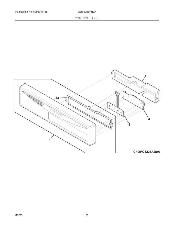 Diagram for GDBE250AB0A
