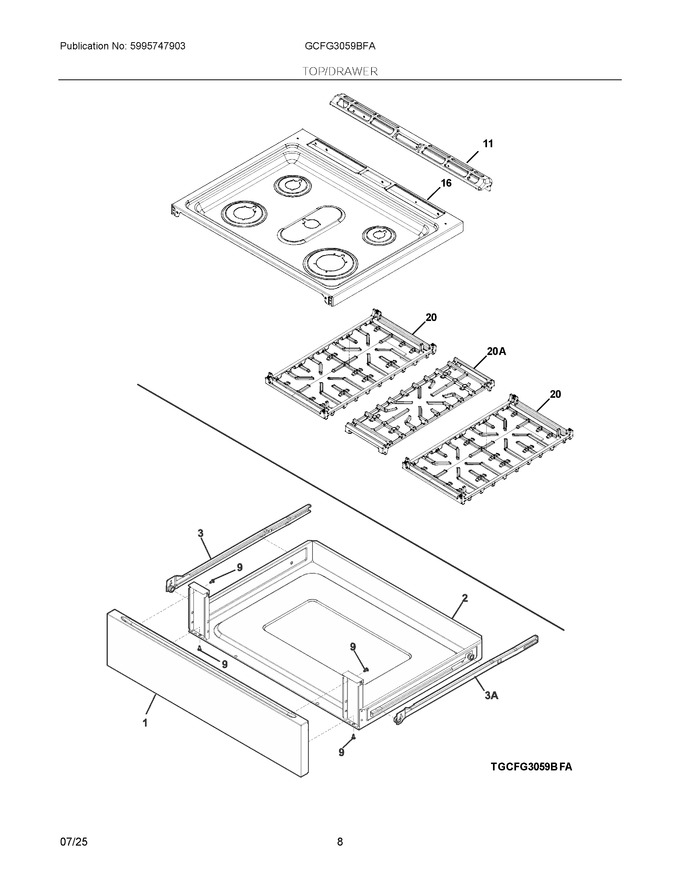 Diagram for GCFG3059BFA