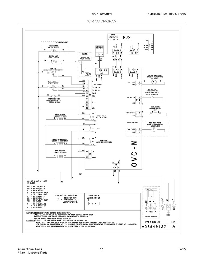 Diagram for GCFI3070BFA