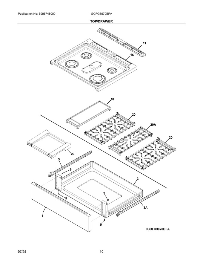 Diagram for GCFG3070BFA