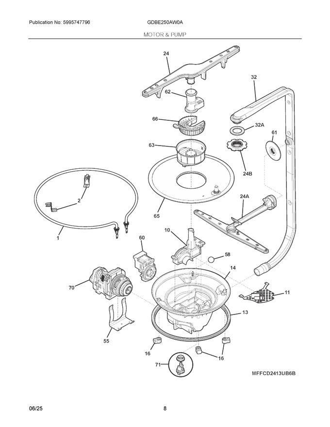 Diagram for GDBE250AW0A