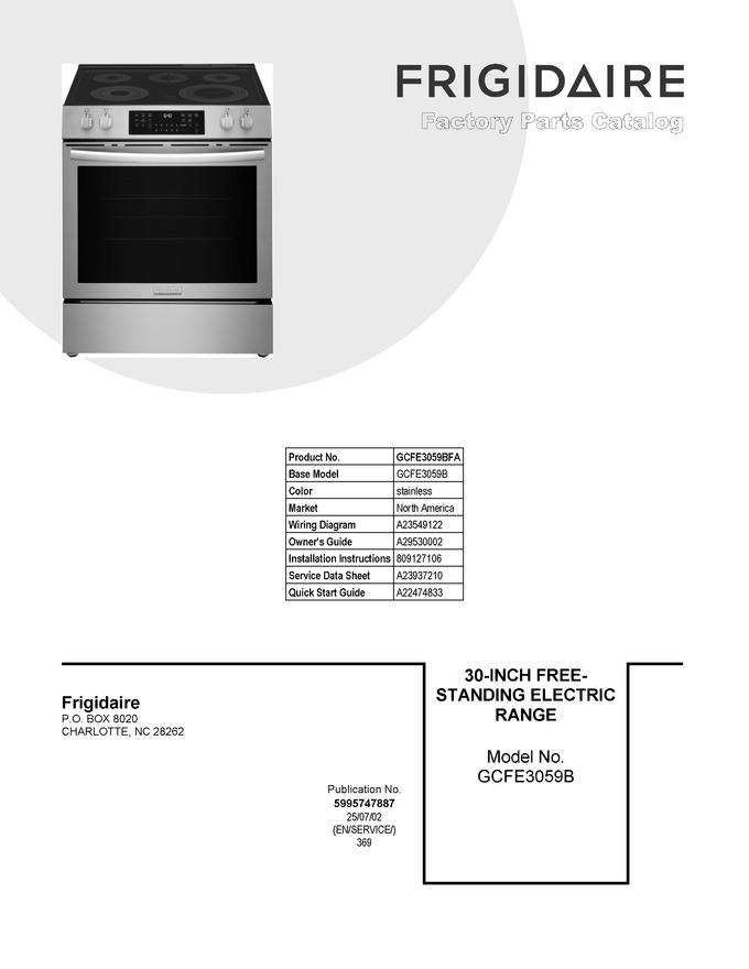 Diagram for GCFE3059BFA