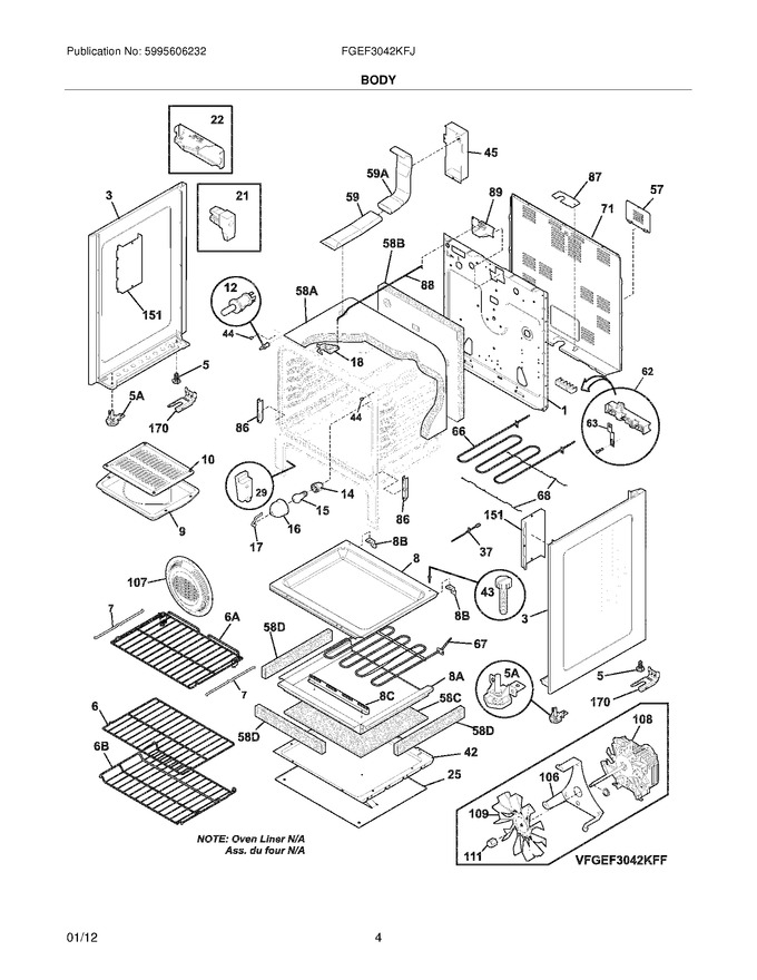 Diagram for FGEF3042KFJ