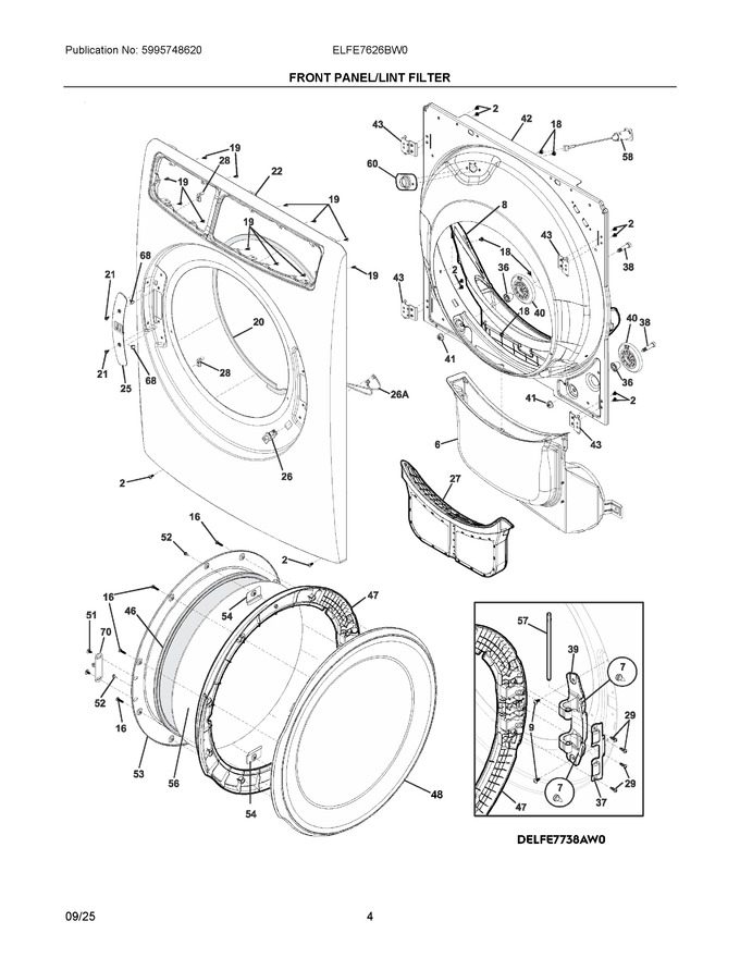 Diagram for ELFE7626BW0