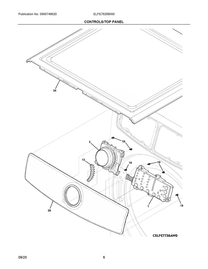 Diagram for ELFE7626BW0
