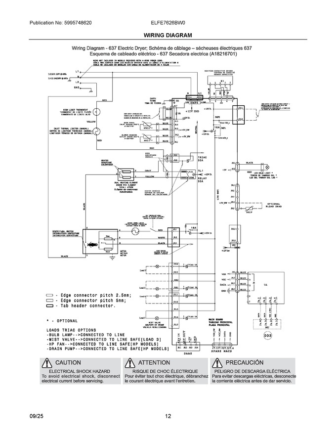 Diagram for ELFE7626BW0