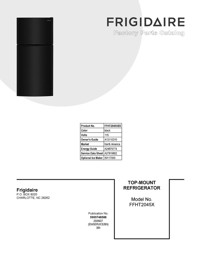 Diagram for FFHT2045XB3