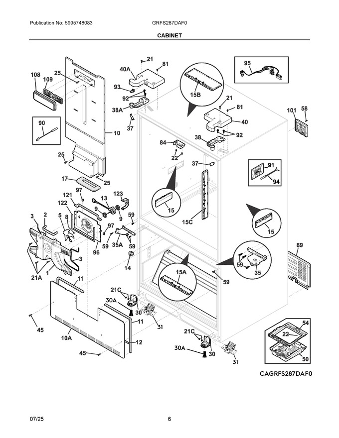 Diagram for GRFS287DAF0