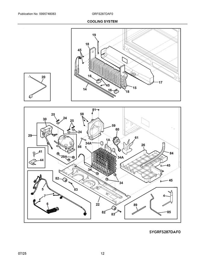 Diagram for GRFS287DAF0