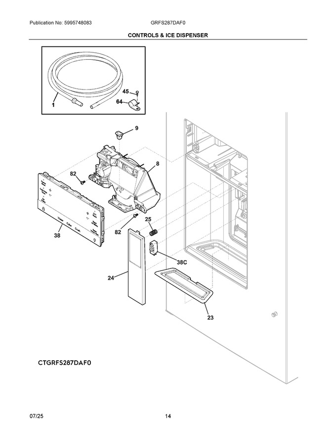 Diagram for GRFS287DAF0