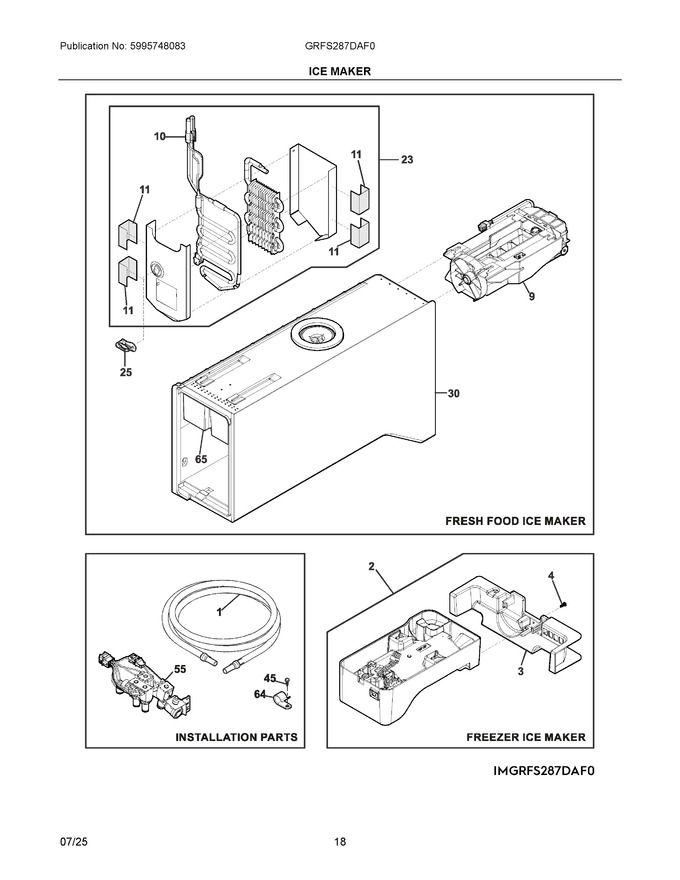 Diagram for GRFS287DAF0